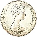 1 крона 1976, 200 лет независимости Америки, Серебро [Остров Мэн]