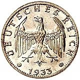3 рейхсмарки 1933, G [Германия]