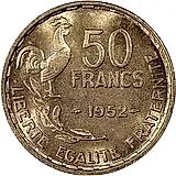 50 Francs 1952, No Mint Mark [France]