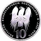 10 марок 1997, D, Меланхтон [Германия] Proof