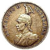 1/2 рупии 1906, J, знак монетного двора "J" — Гамбург [Германская Восточная Африка]