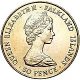 50 пенсов 1982, Освобождение Фольклендов [Фолклендские острова]