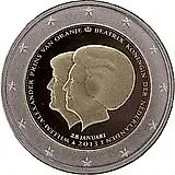 2 евро 2013, Беатрикс и Виллем-Александр Нидерланды [Нидерланды]