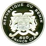 500 франков 2002, Введение ЕВРО [Бенин]