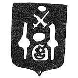 Городское клеймо Тарту 1862 г. "Две башни"