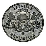 2 лата 1993, 75 лет Латвийской республике [Латвия]