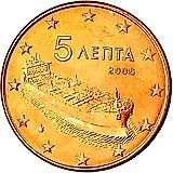 5 евроцентов 2002-2019 [Греция]