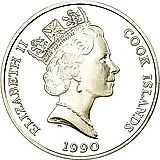 50 долларов 1990, Вымирающие виды - Носороги [Острова Кука]