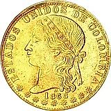 20 песо 1862-1878 [Колумбия]