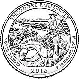 25 Cents 2016, S, Theodore Roosevelt National Park [USA]