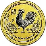 15 долларов 2017, P, год петуха [Австралия]