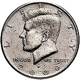 50 центов 2000, D, Kennedy Half Dollar (Кеннеди) [США]