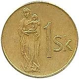 1 крона 1993 [Словакия]