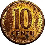10 центов 1991 [Литва]