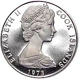 2½ доллара 1973, Джеймс Кук - Второе путешествие [Острова Кука]