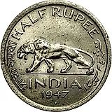 1/2 рупии 1947 [Индия]