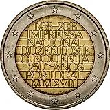 2 евро 2018, 250 лет типографии [Португалия]