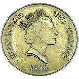 1 доллар 1986, попугай [Новая Зеландия]