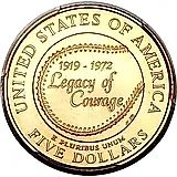 5 долларов 1997, W, Джеки Робинсон [США]