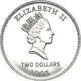 2 доллара 1993, 200 лет монетам Бермудских островов [Бермудские Острова]