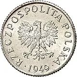 1 грош 1949 [Польша]
