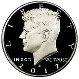50 центов 2017, S, Kennedy Half Dollar (Кеннеди) [США] Proof
