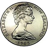 1 доллар 1983, визит [Новая Зеландия]