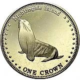 1 крона 2011, остров Найтингейл [Тристан-да-Кунья / Острова Святой Елены, Вознесения и Тристан-да-Кунья]