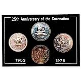Набор Монет "Елизавета II, 25 лет коронации" 1978