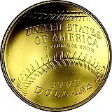 5 долларов 2014, W, бейсбол [США]