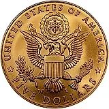 5 долларов 2008, W, белоголовый орлан [США]