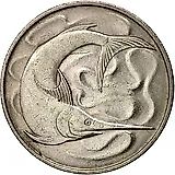 20 центов 1967 [Сингапур]