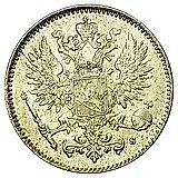50 Pennia 1917, Eagle without Crown [Finland]