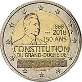 2 евро 2018, конституция [Люксембург]