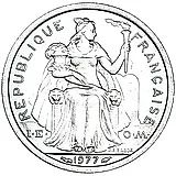 1 франк 1977 [Новая Каледония]