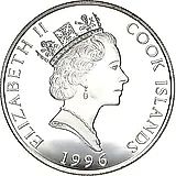 5 долларов 1996, Вымирающие виды - Гориллы [Острова Кука]