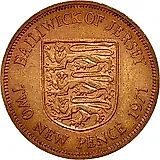 2 новых пенса 1971 [Джерси]