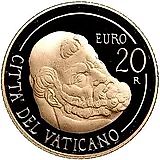 20 евро 2011, голова Святого Петра [Ватикан] Proof