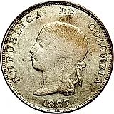 5 десимо 1887-1888 [Колумбия]