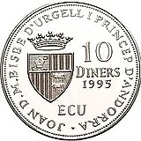 10 динеров 1995, Вступление в Совет Европы [Андорра]