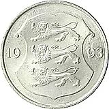 1 крона 1993 [Эстония]