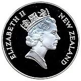 5 долларов 1997, птица [Новая Зеландия] Proof