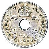 10 центов 1912 [Восточная Африка]