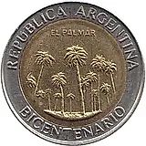 1 песо 2010, парк Эль-Палмар [Аргентина]