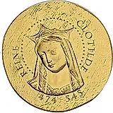 50 евро 2016, королева Клотильда [Франция] Proof