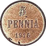 5 пенни 1916
