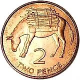 2 пенса 1984 [Острова Святой Елены и Вознесения / Острова Святой Елены, Вознесения и Тристан-да-Кунья]