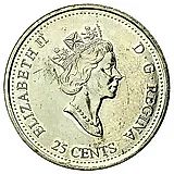 25 центов 1999, Миллениум - Ноябрь 1999, Авиасообщение с севером [Канада]