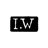 Master's Mark of Warjus Johan - Leningrad - initials "I.W"