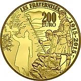 200 евро 2015, рождественское перемирие [Франция] Proof